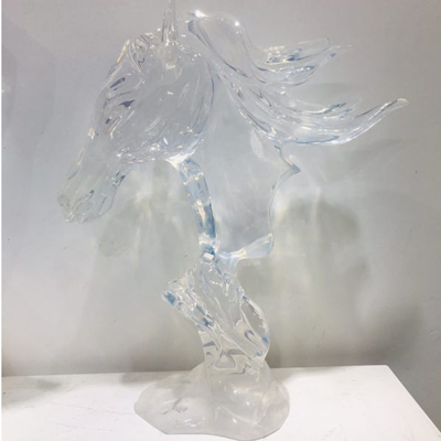 高透明树脂水晶工艺品马头摆件展示图1