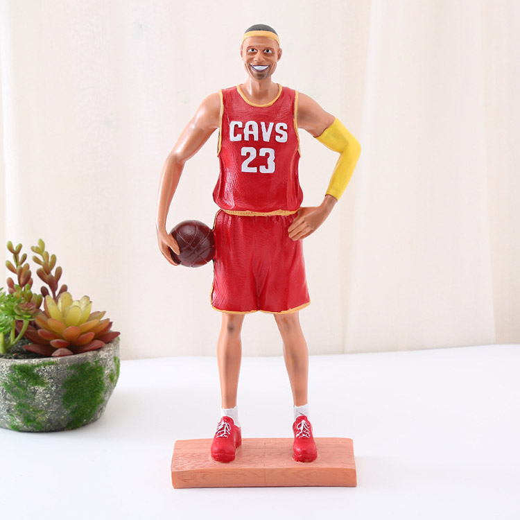 树脂室内家居摆件詹姆斯篮球NBA球星科比纪念品红色款