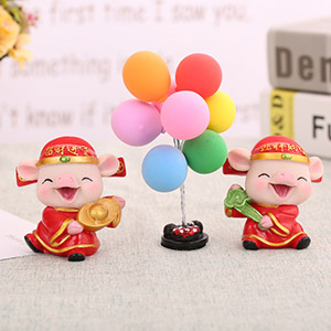 树脂工艺品厂直销元宝财神猪汽车摆件,生日蛋糕烘焙饰品 树脂工艺品厂直销元宝财神猪汽车摆件,生日蛋糕烘焙饰品