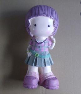 树脂工艺品加工定做【内销卡通女孩】