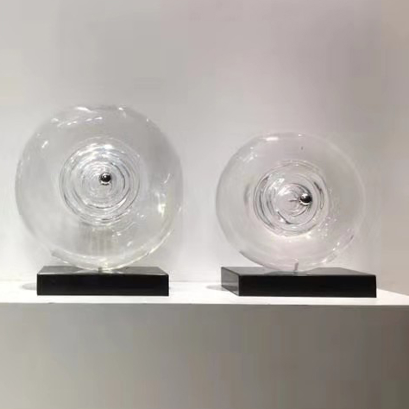 透明眼球水晶工艺品小号和中号图