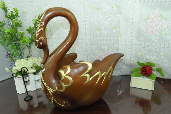 红酒架工艺品天鹅无红酒瓶对比图