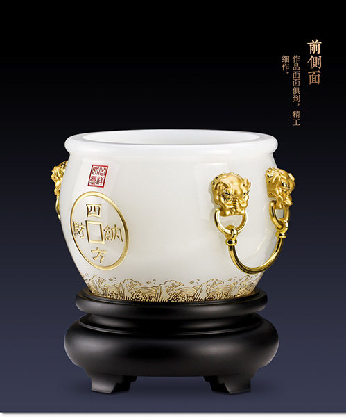 树脂工艺品摆件招财聚宝盆